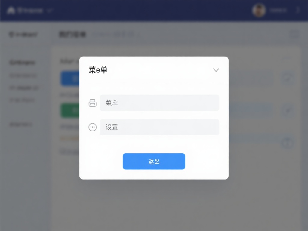寻找菜单选项：如果没有明显的退出按钮，可以尝试点击